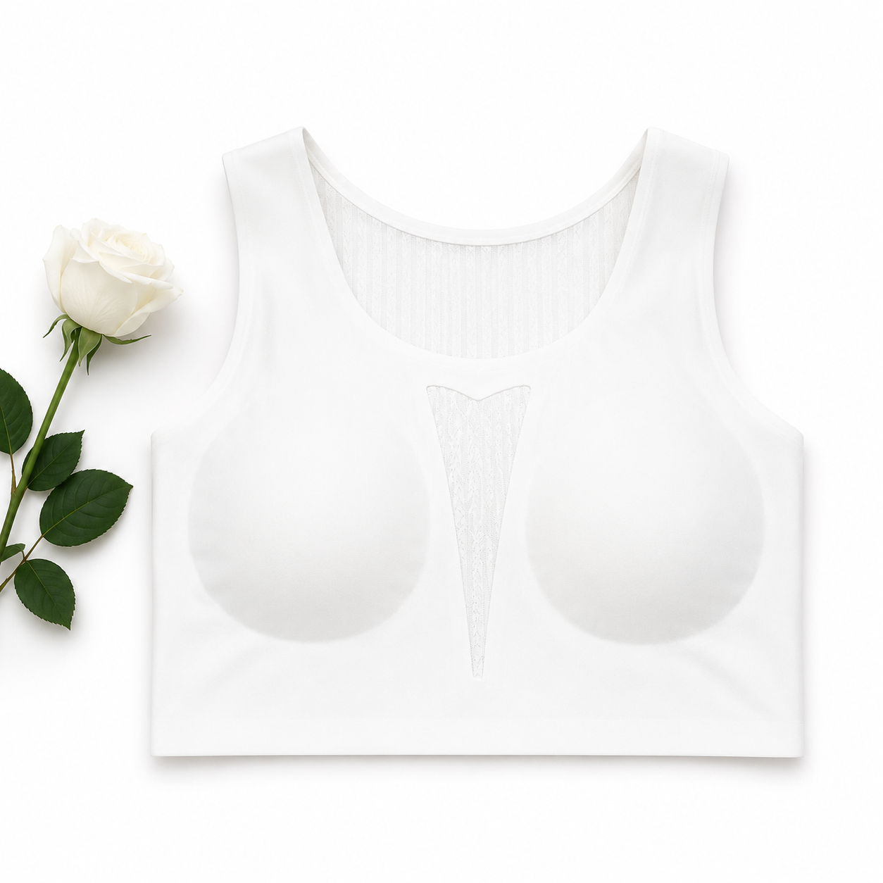 Seamless Wireless Light Padded Tank Bara Soft Stretch Full Coverage Crop Top