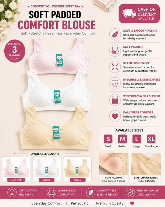 Soft Padded Comfort Blouse