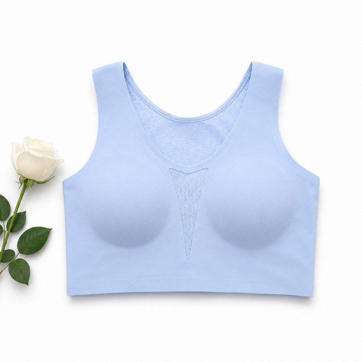 Seamless Wireless Light Padded Tank Bara Soft Stretch Full Coverage Crop Top