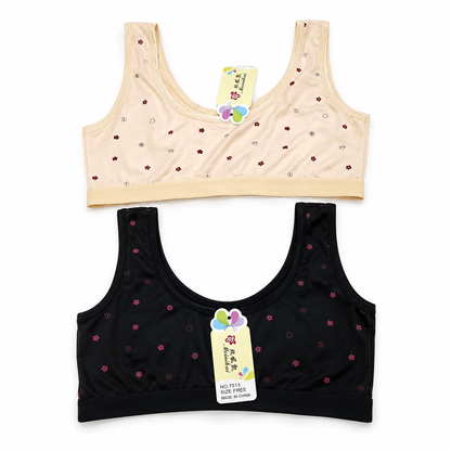 Pack of 2 Wide Straps Blended Blouse