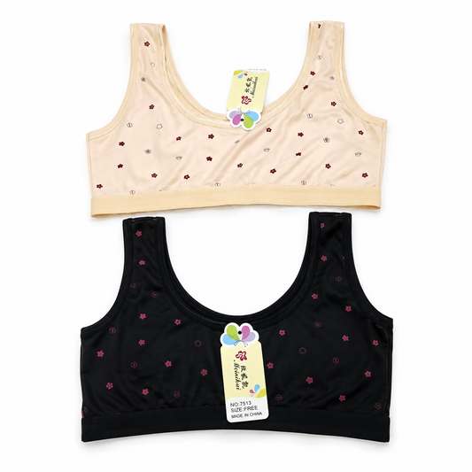 Pack of 2 Wide Straps Blended Blouse